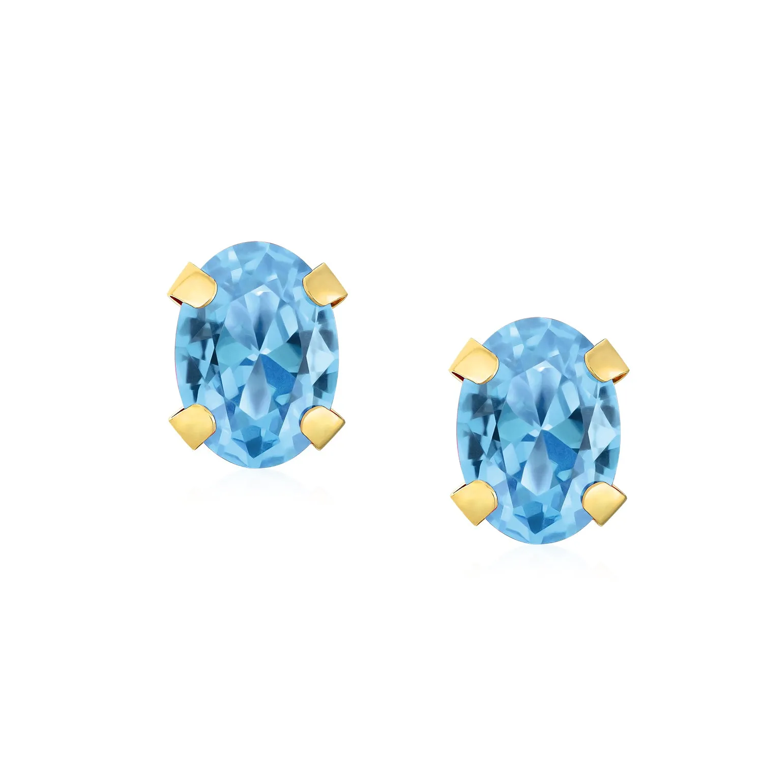 .25CT Round Cubic Zirconia Solitaire CZ Stud Earrings REAL 14K Gold