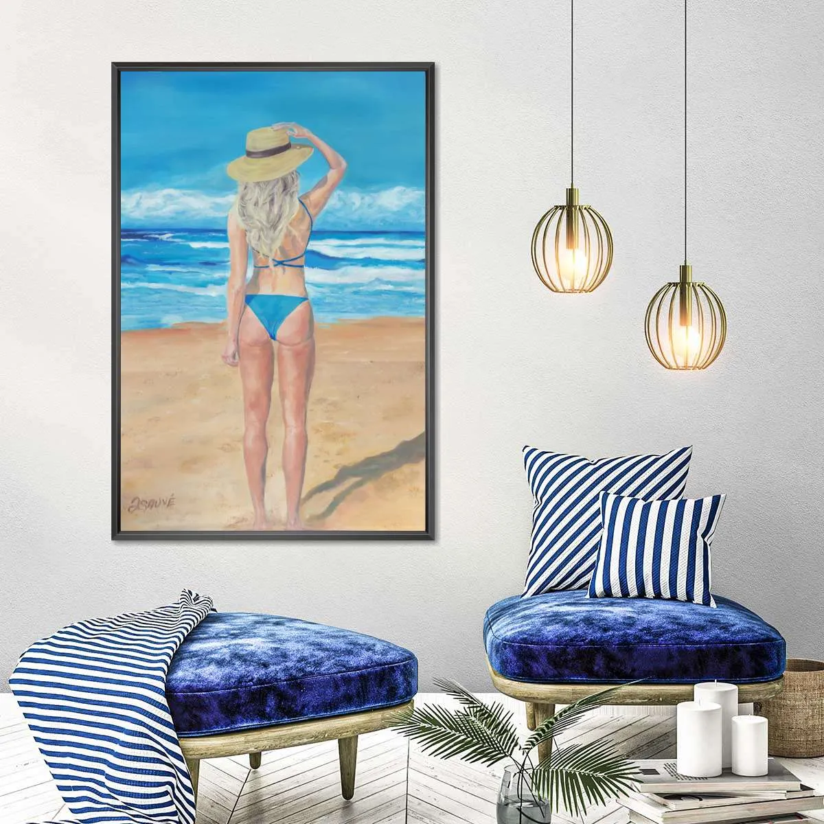 A Beach Girl Wall Art