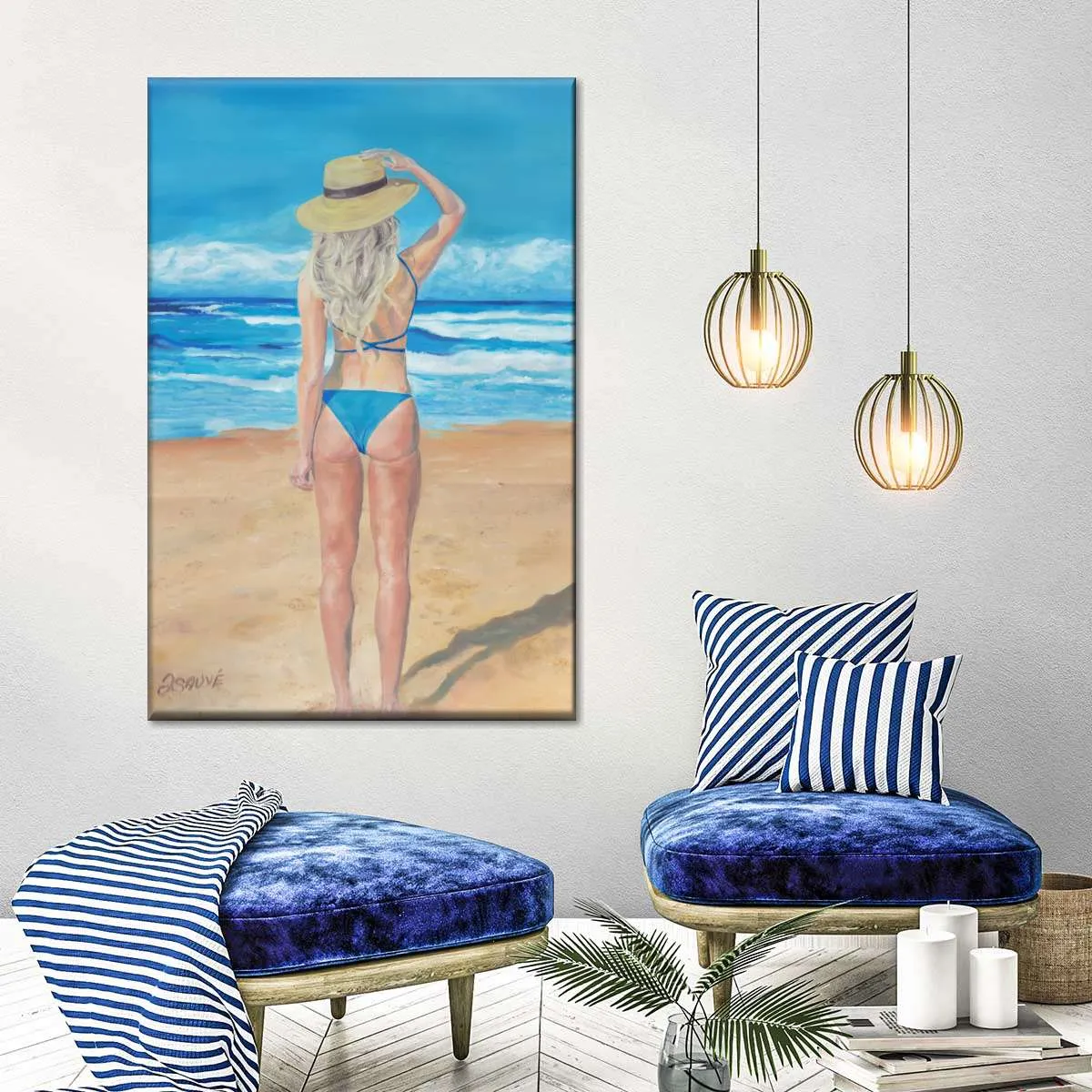 A Beach Girl Wall Art