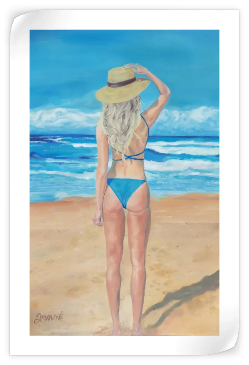 A Beach Girl Wall Art