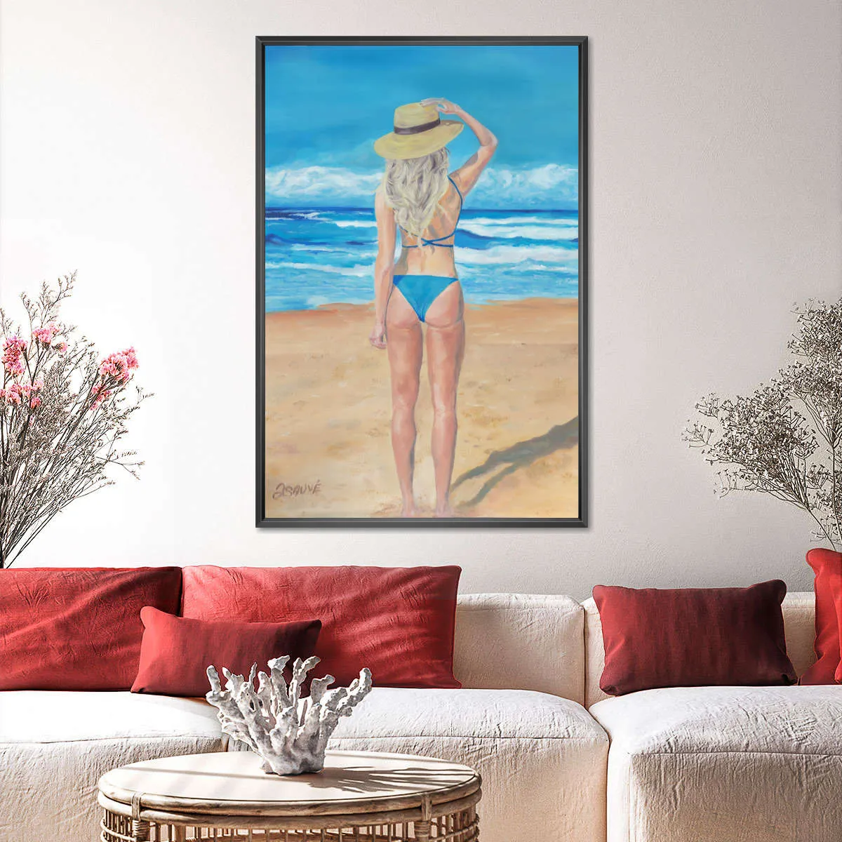 A Beach Girl Wall Art