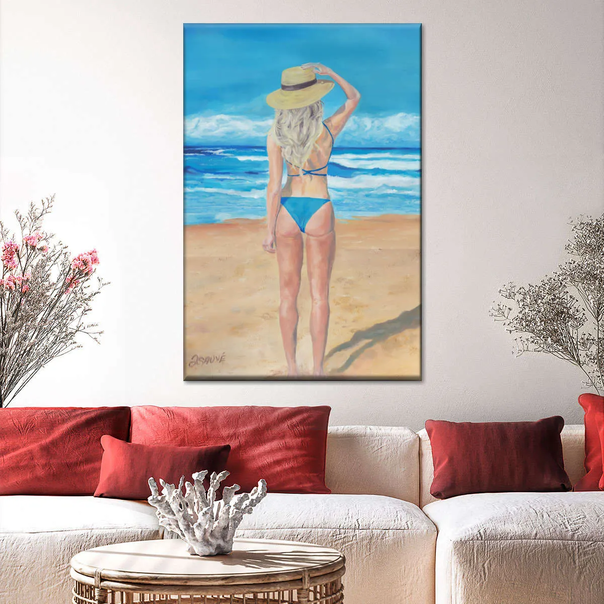 A Beach Girl Wall Art