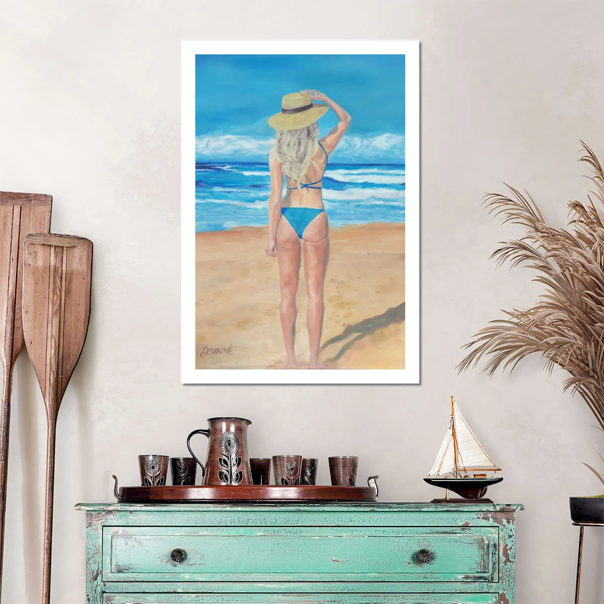 A Beach Girl Wall Art