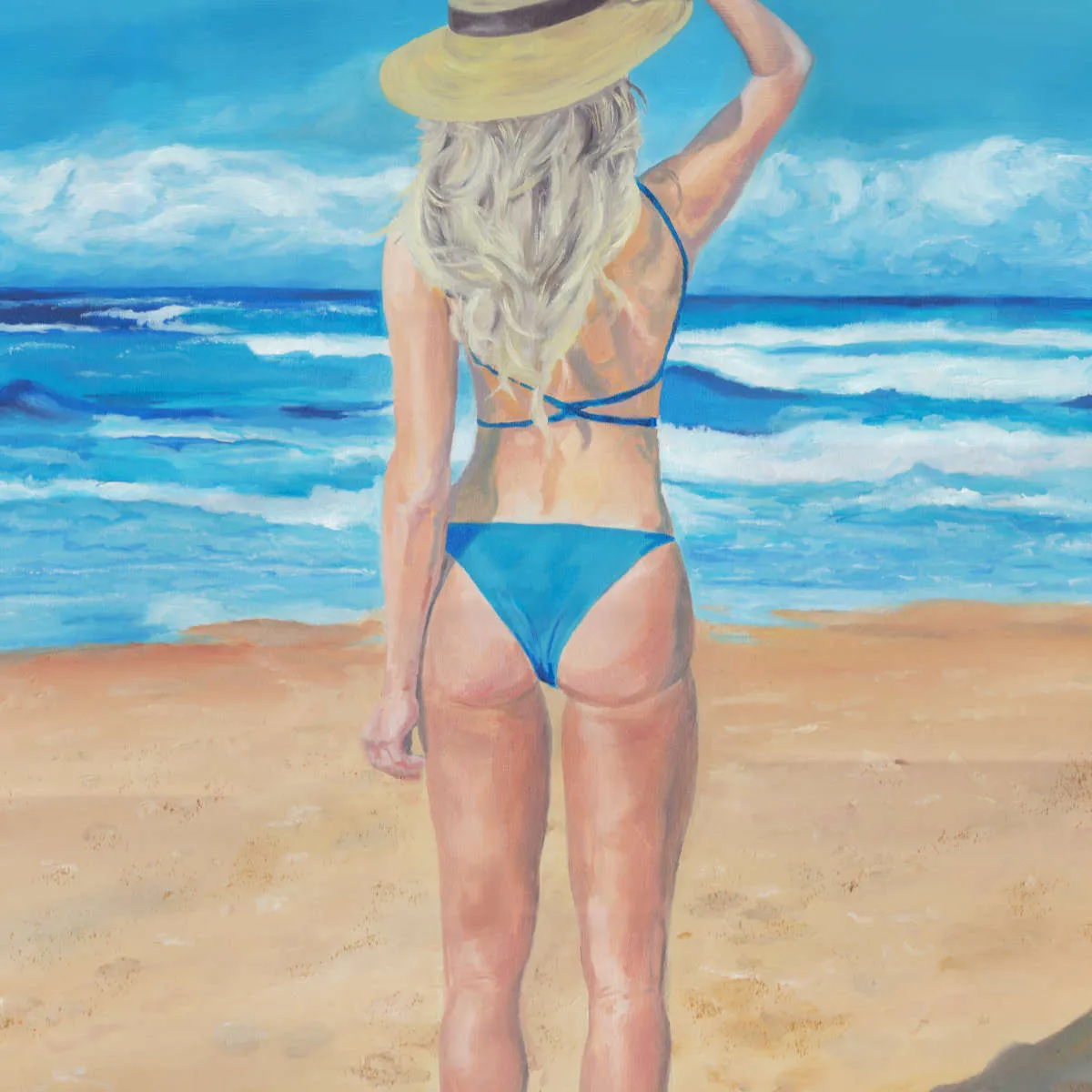 A Beach Girl Wall Art