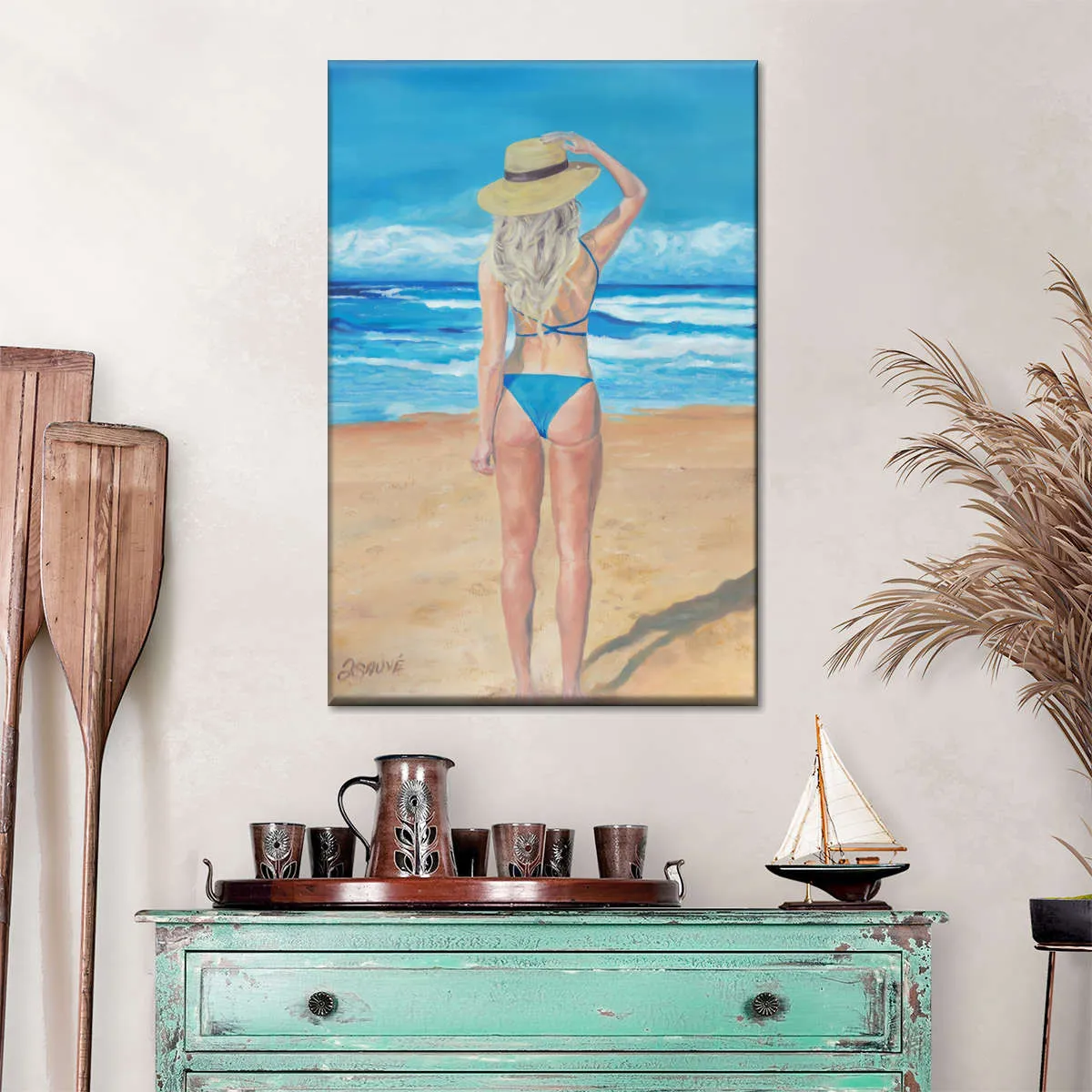 A Beach Girl Wall Art