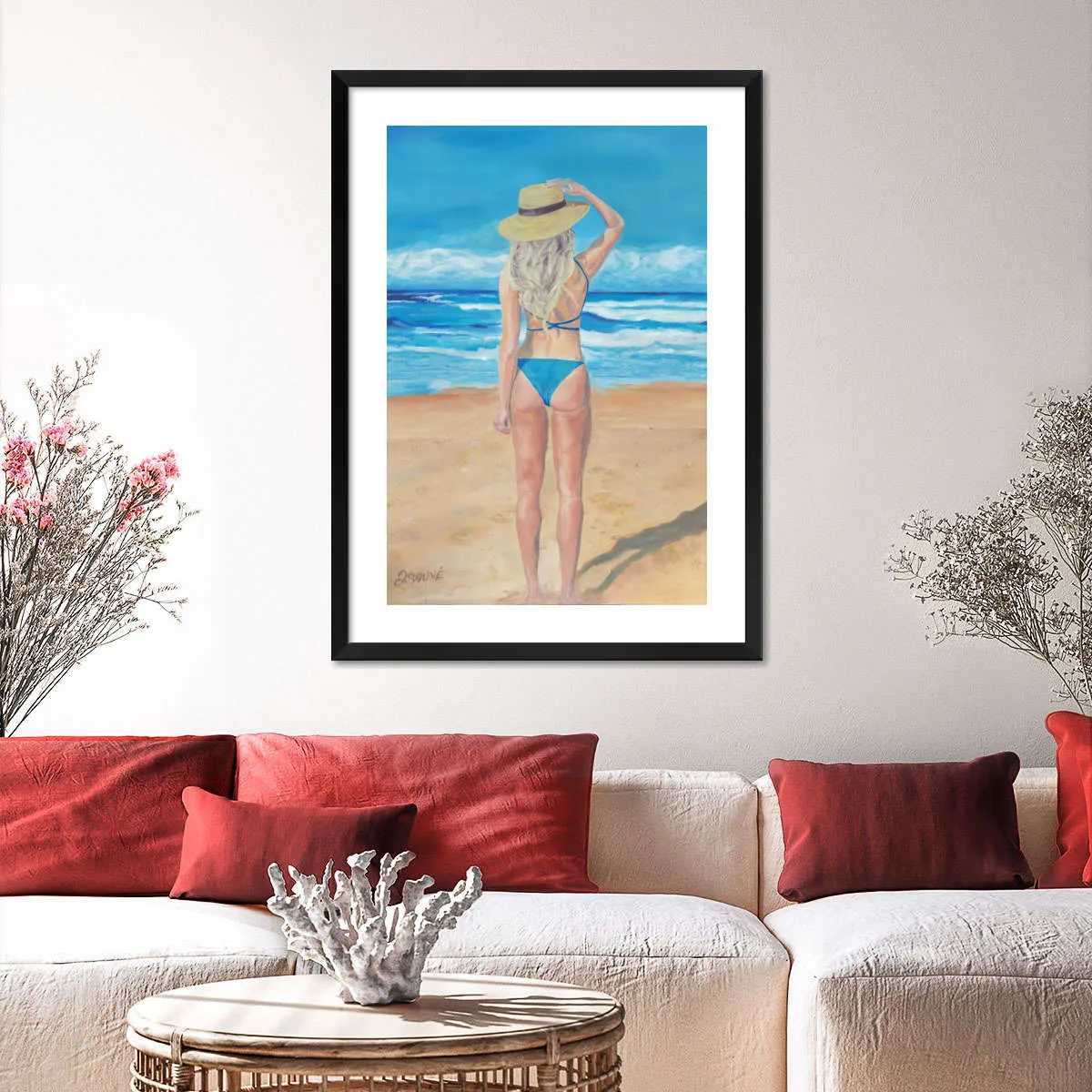 A Beach Girl Wall Art