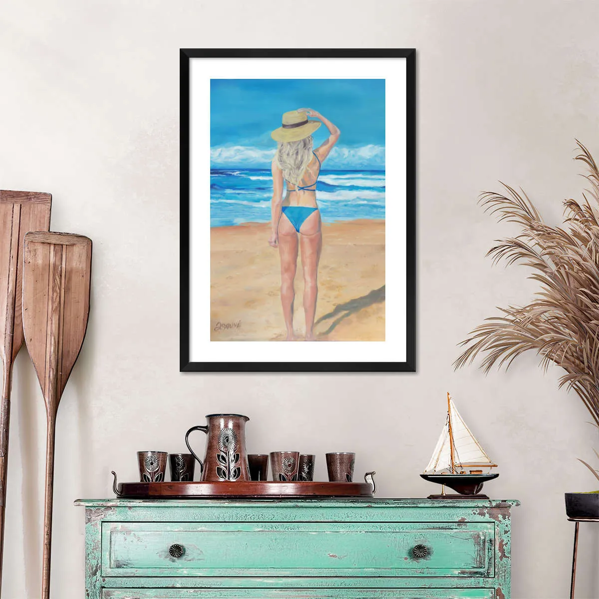 A Beach Girl Wall Art