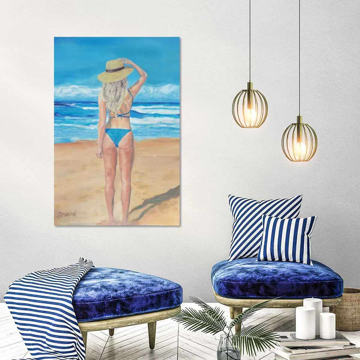 A Beach Girl Wall Art