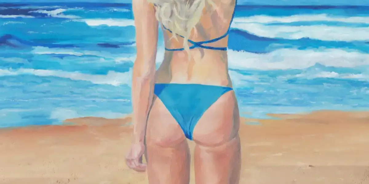 A Beach Girl Wall Art