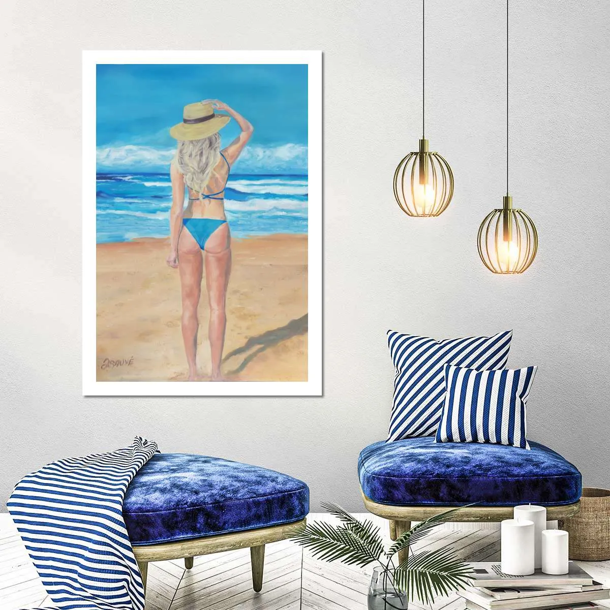 A Beach Girl Wall Art