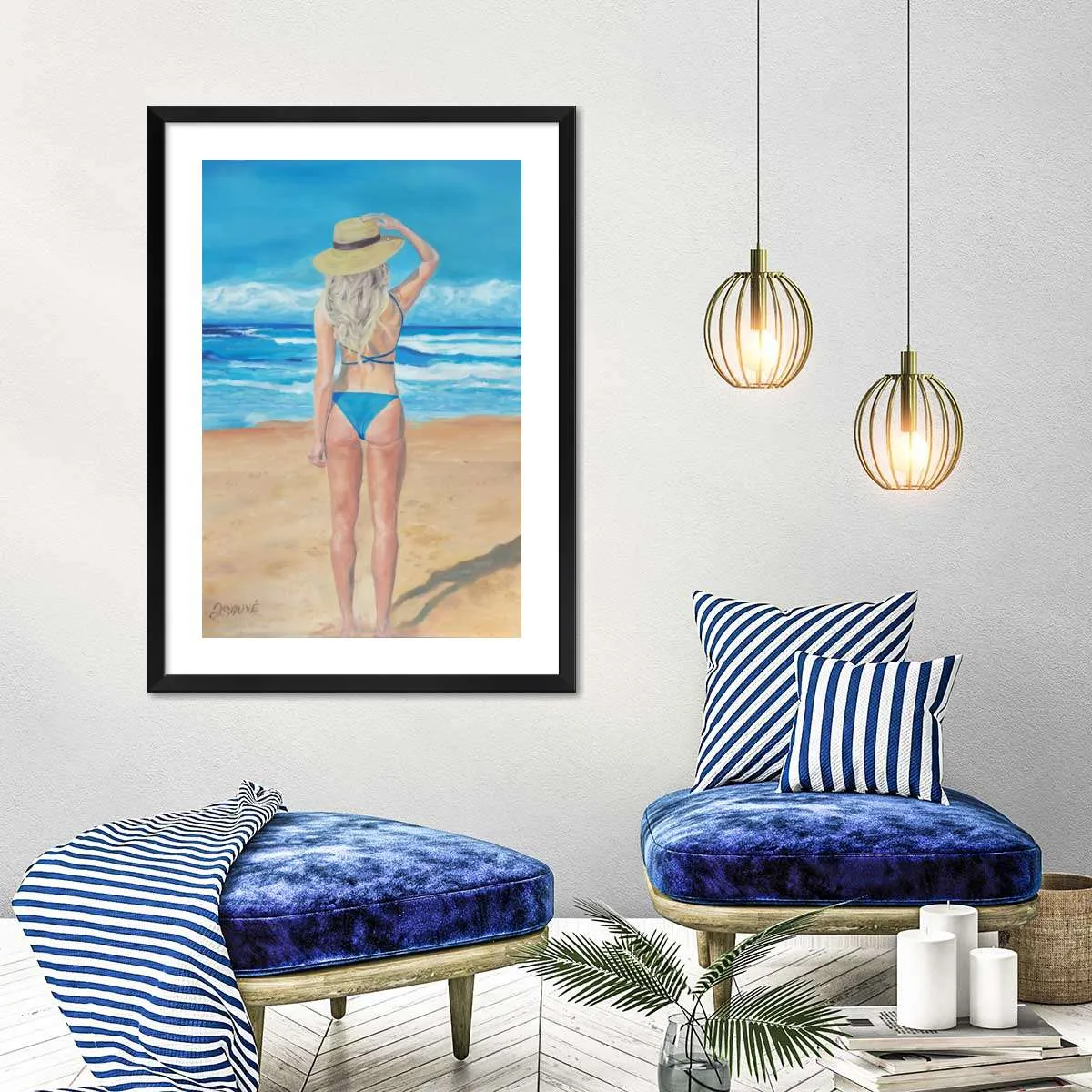 A Beach Girl Wall Art