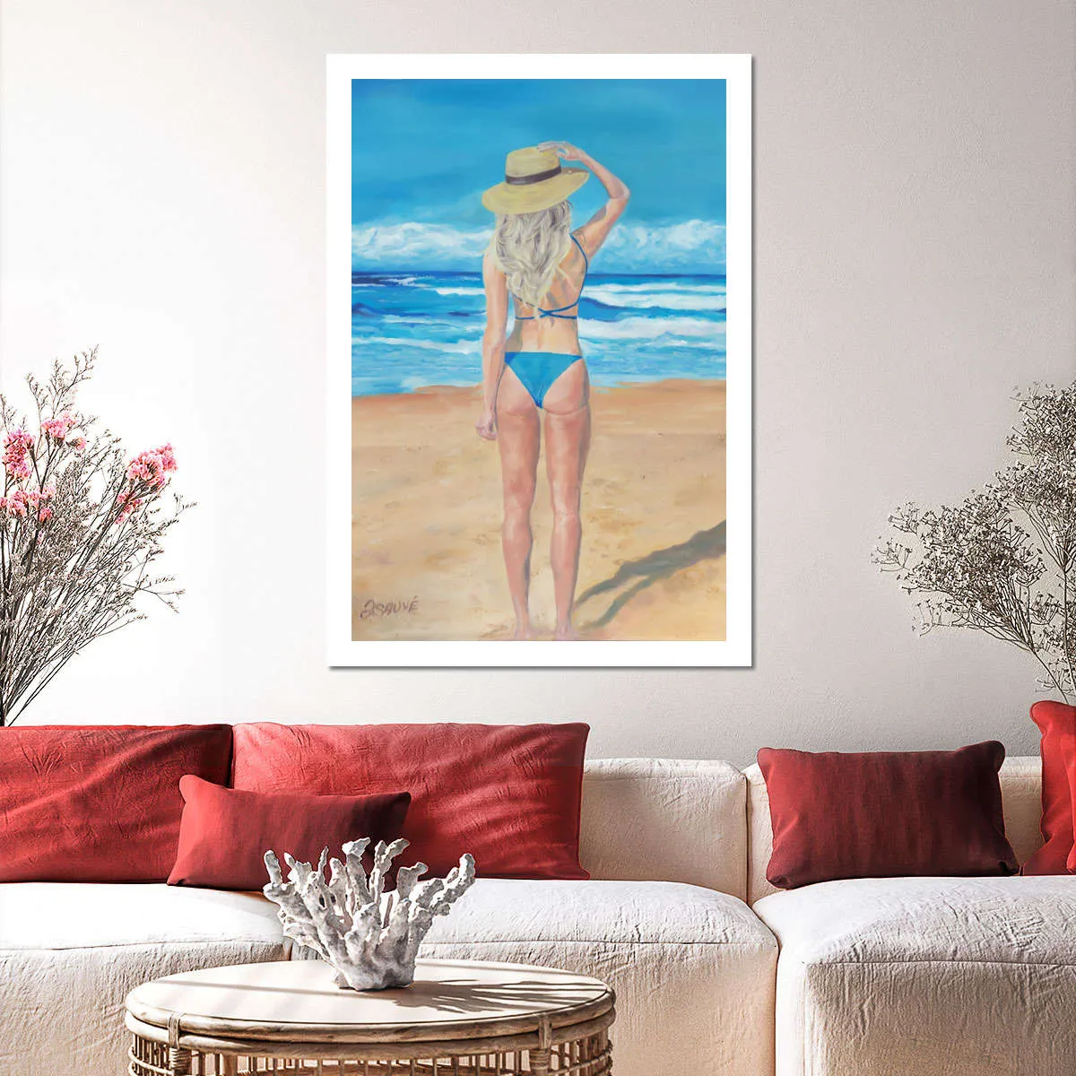 A Beach Girl Wall Art