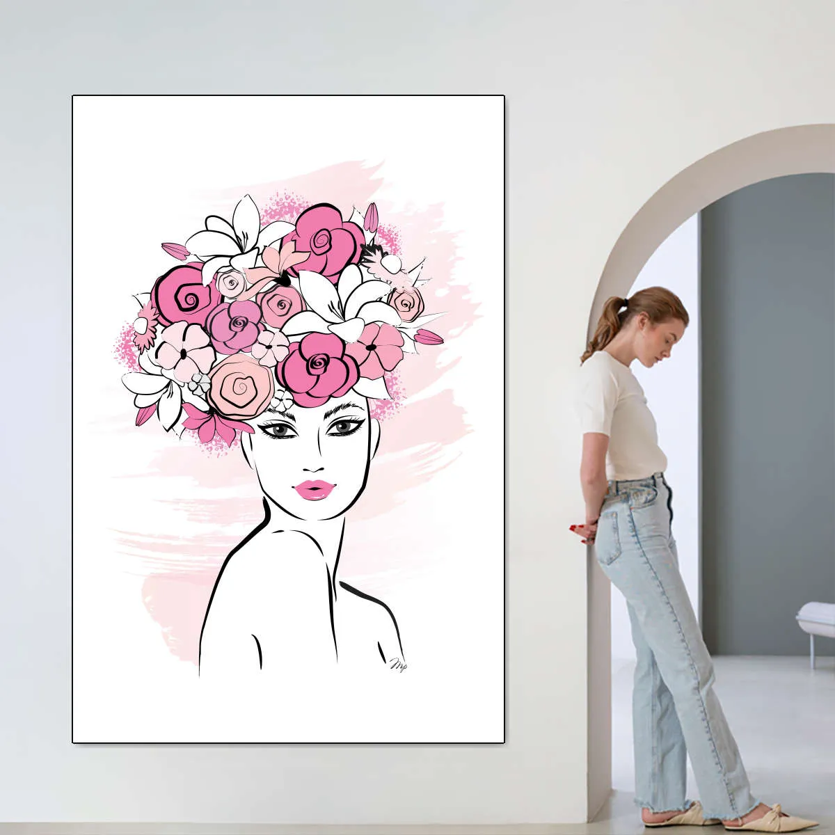 A Flower Girl Wall Art