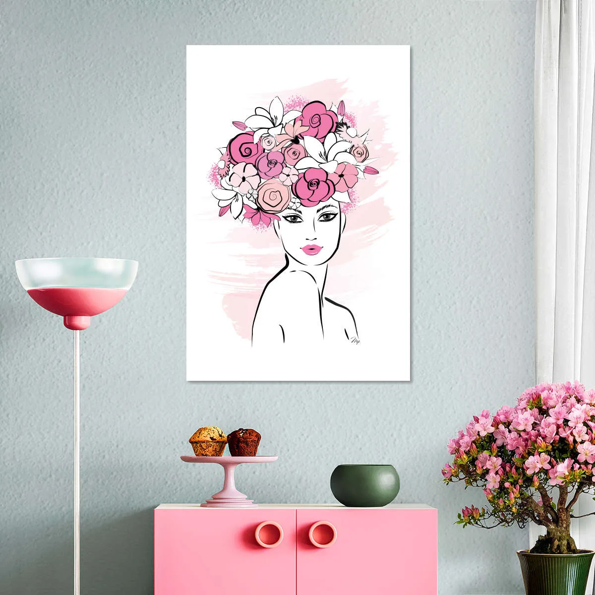 A Flower Girl Wall Art