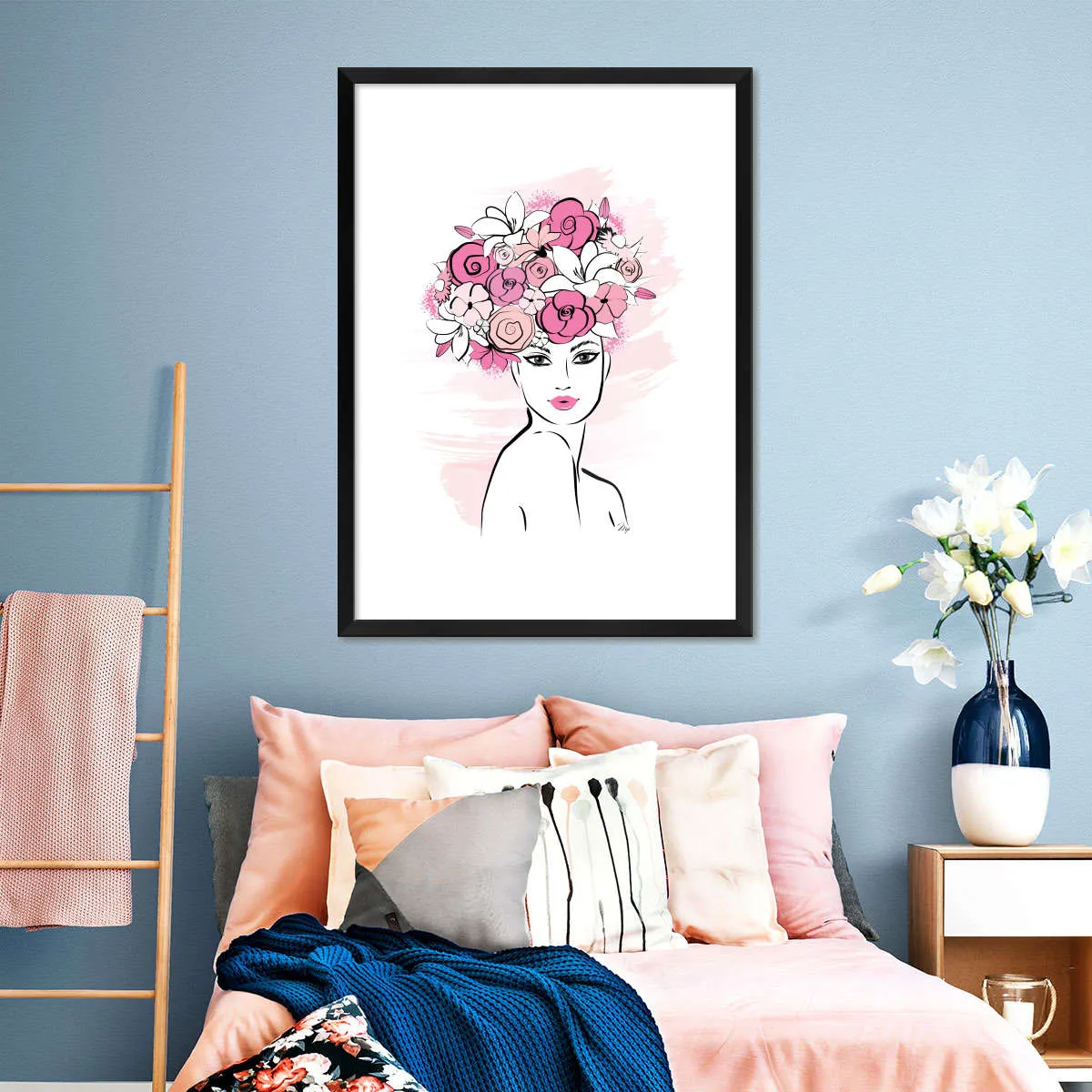 A Flower Girl Wall Art