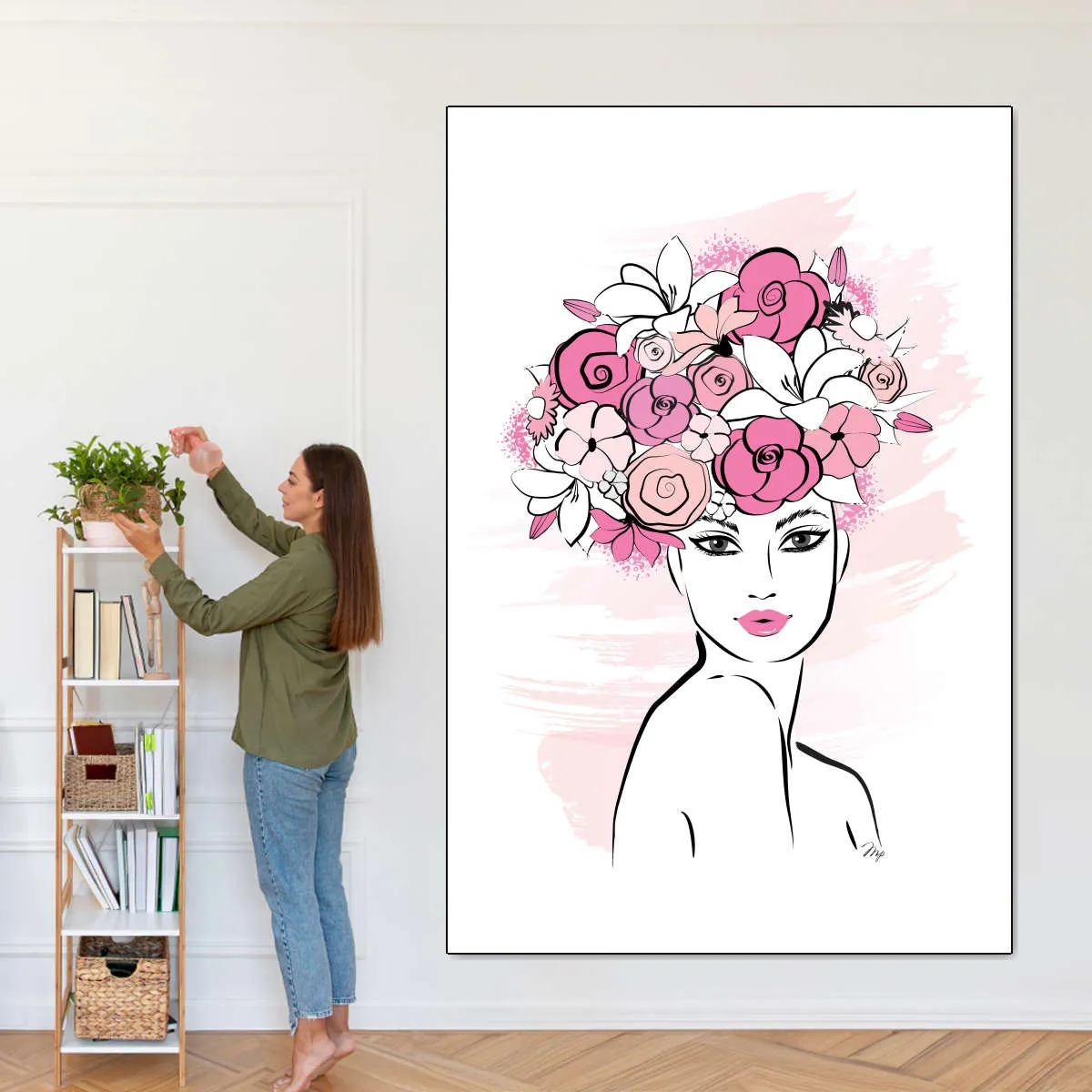 A Flower Girl Wall Art