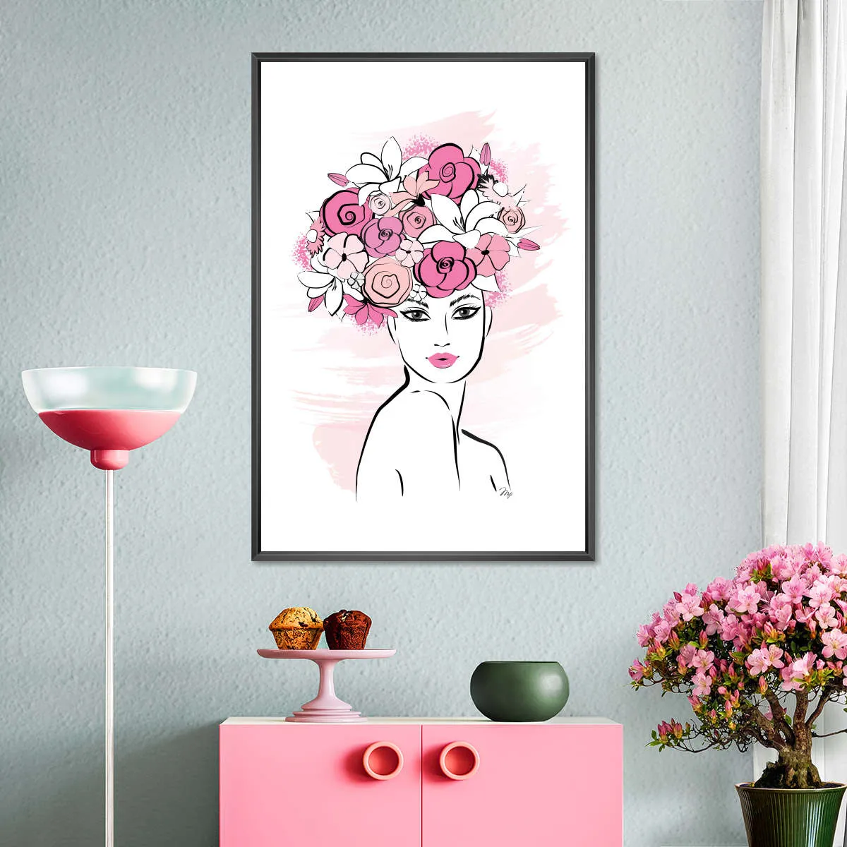 A Flower Girl Wall Art