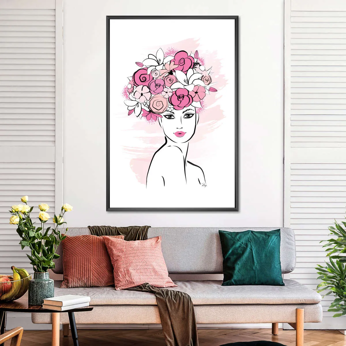 A Flower Girl Wall Art