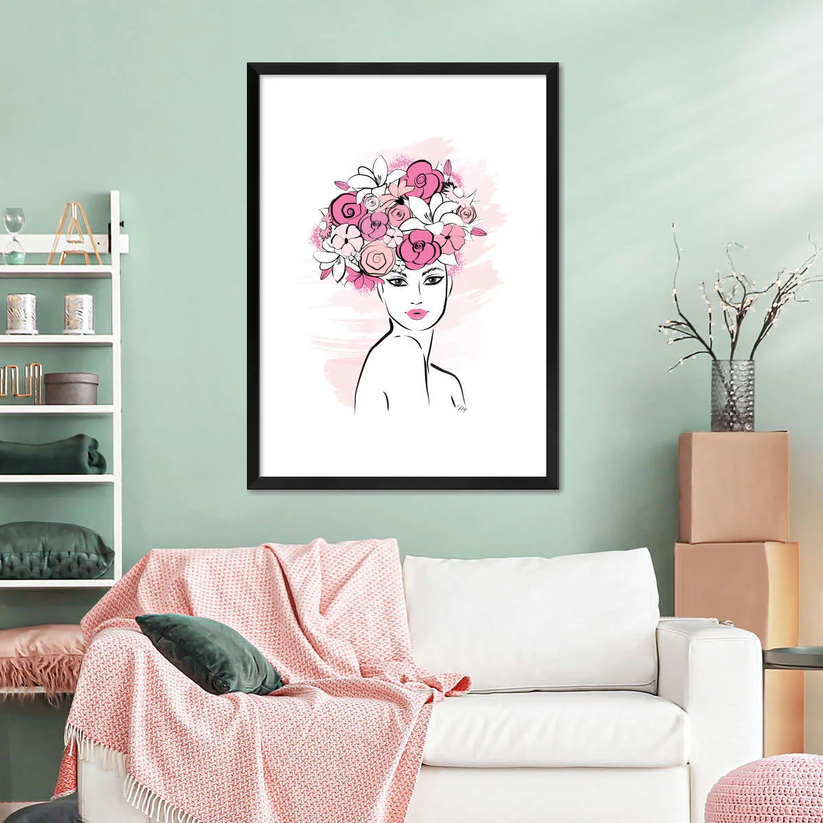 A Flower Girl Wall Art