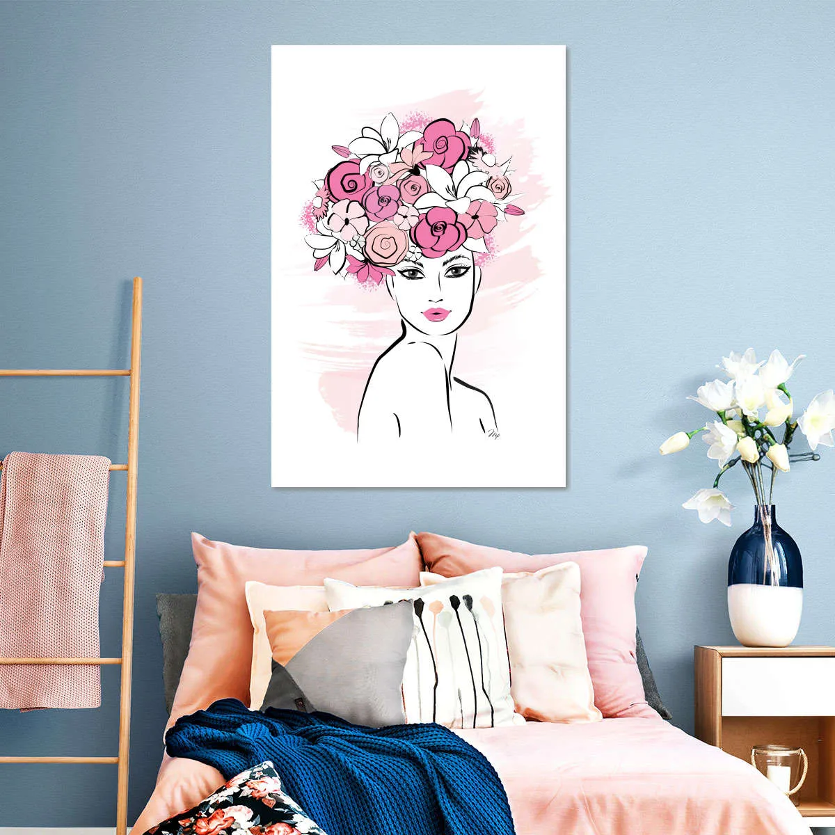 A Flower Girl Wall Art