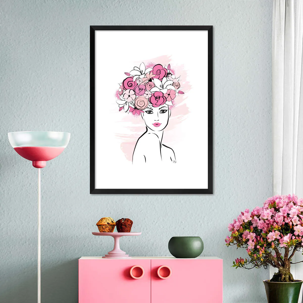 A Flower Girl Wall Art