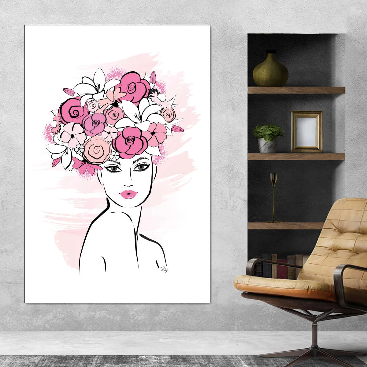 A Flower Girl Wall Art