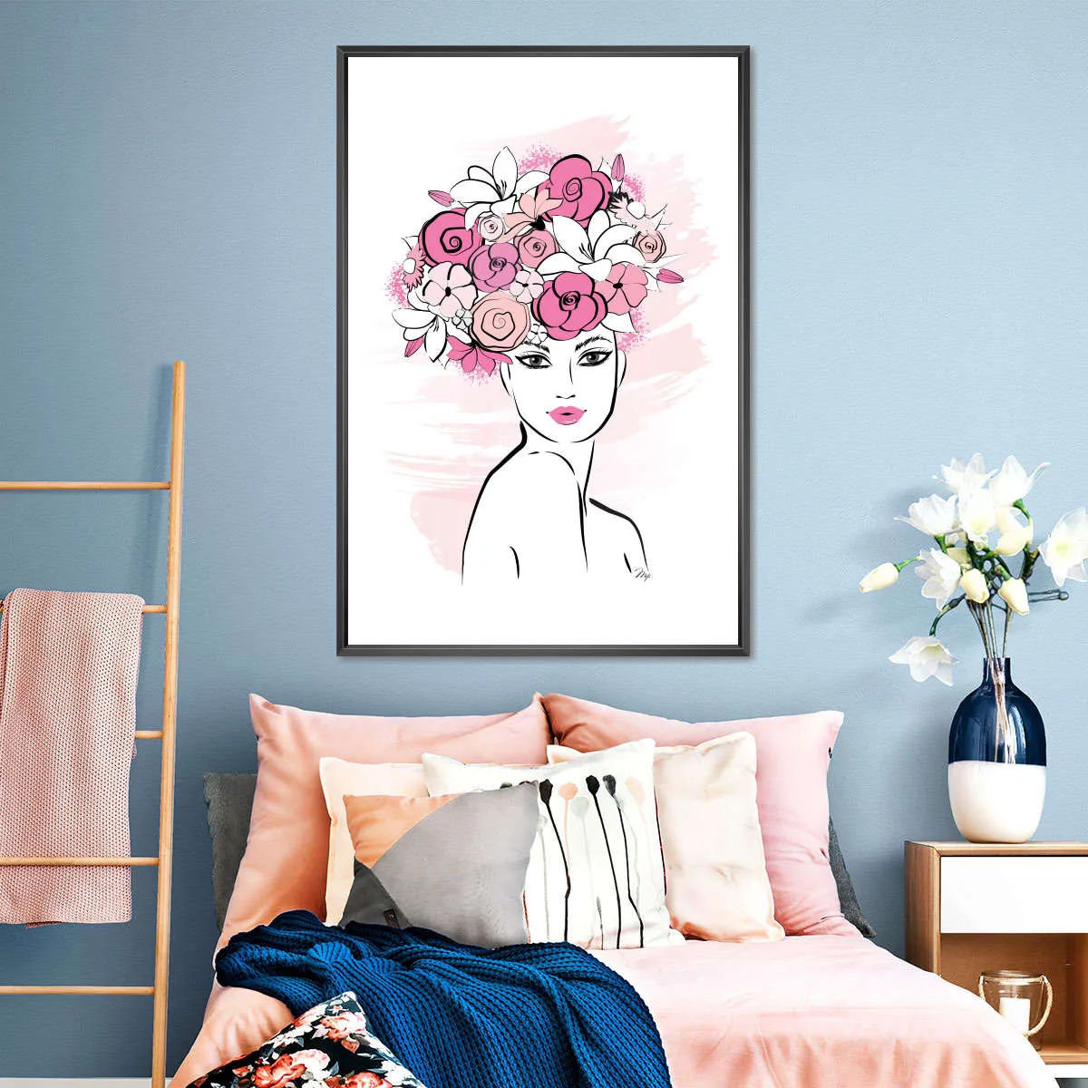 A Flower Girl Wall Art