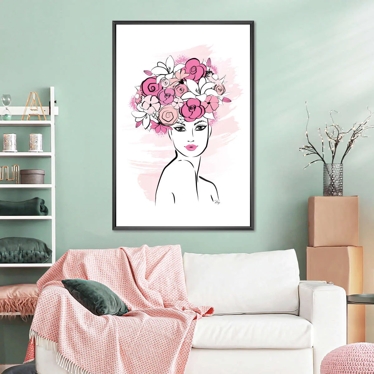 A Flower Girl Wall Art