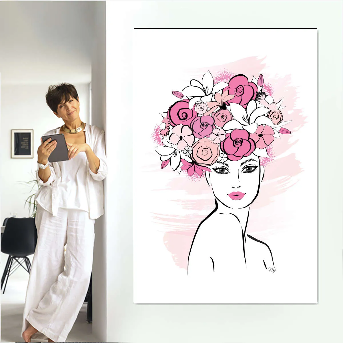 A Flower Girl Wall Art