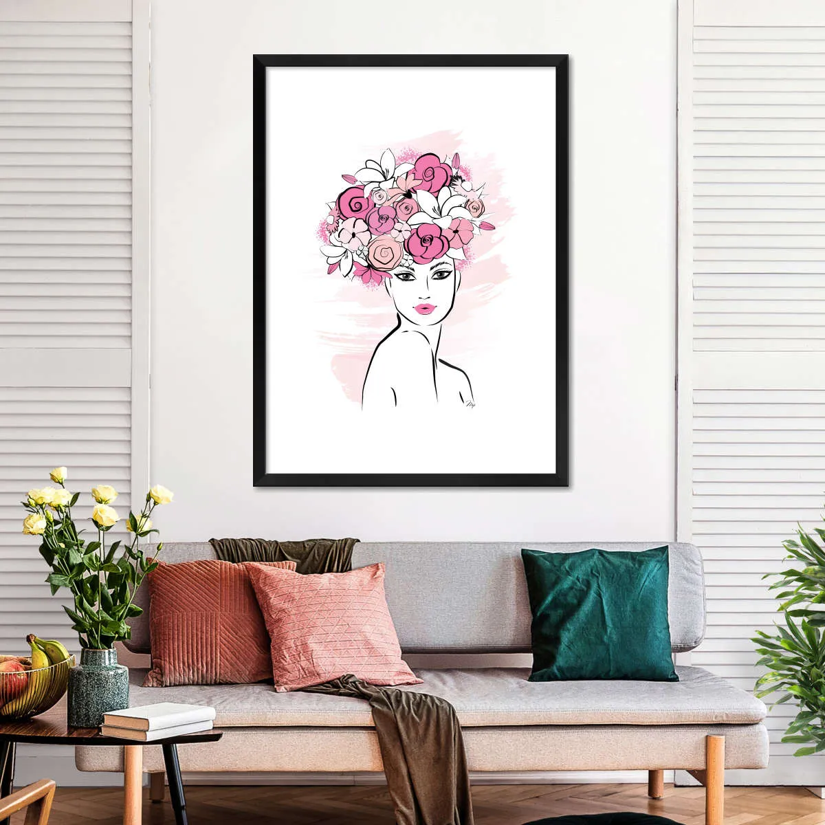 A Flower Girl Wall Art