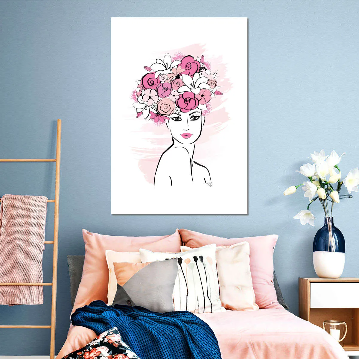 A Flower Girl Wall Art