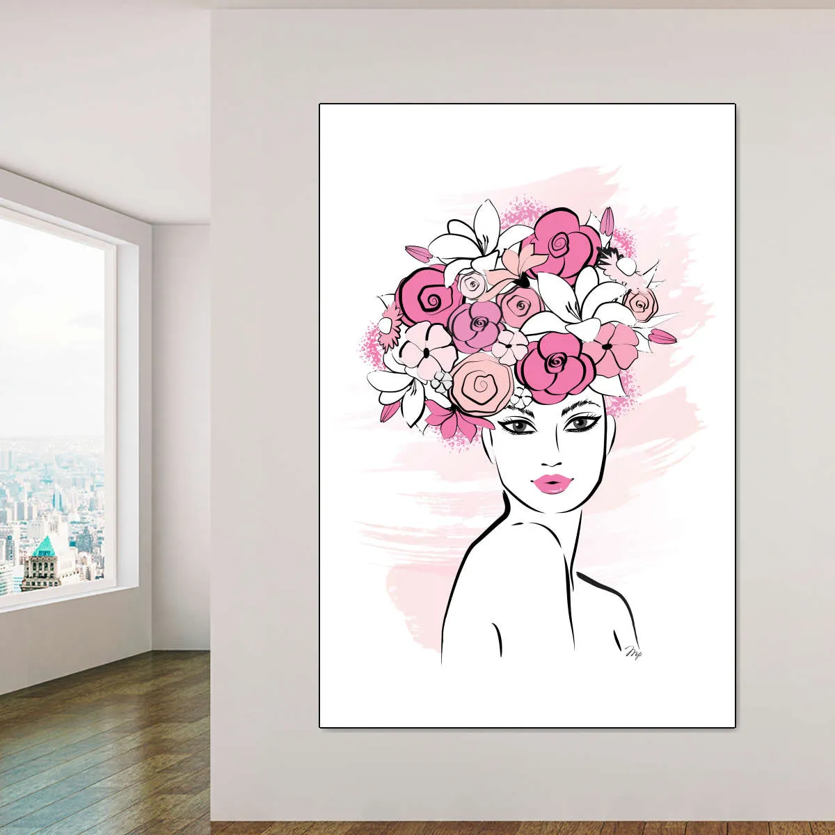 A Flower Girl Wall Art