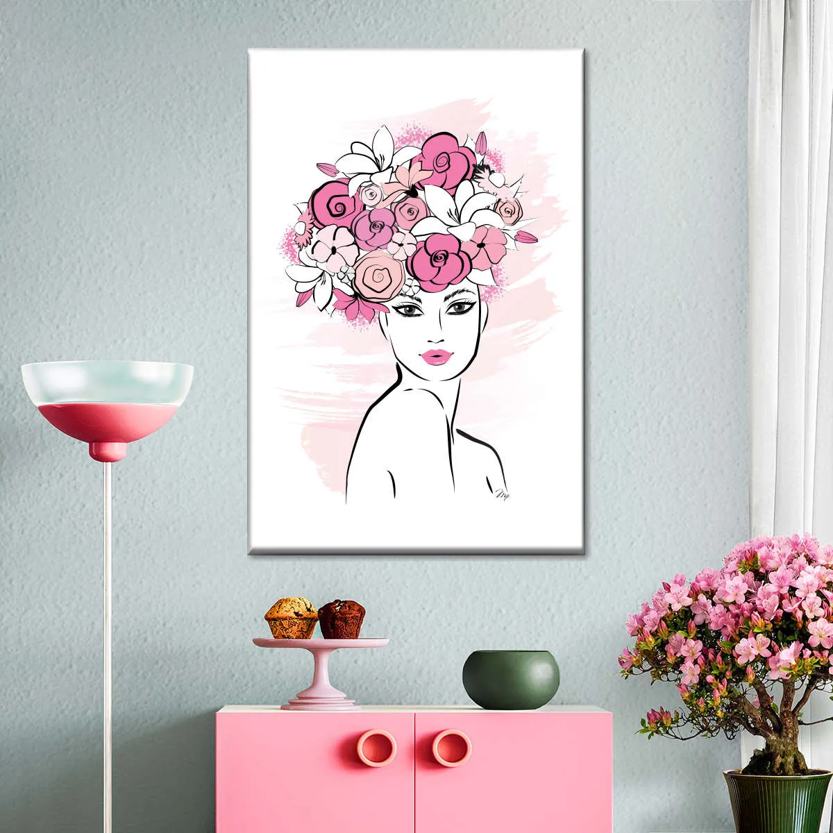 A Flower Girl Wall Art