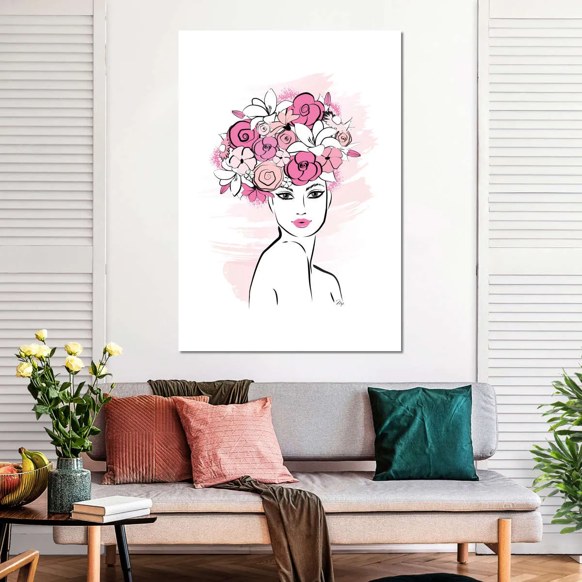 A Flower Girl Wall Art