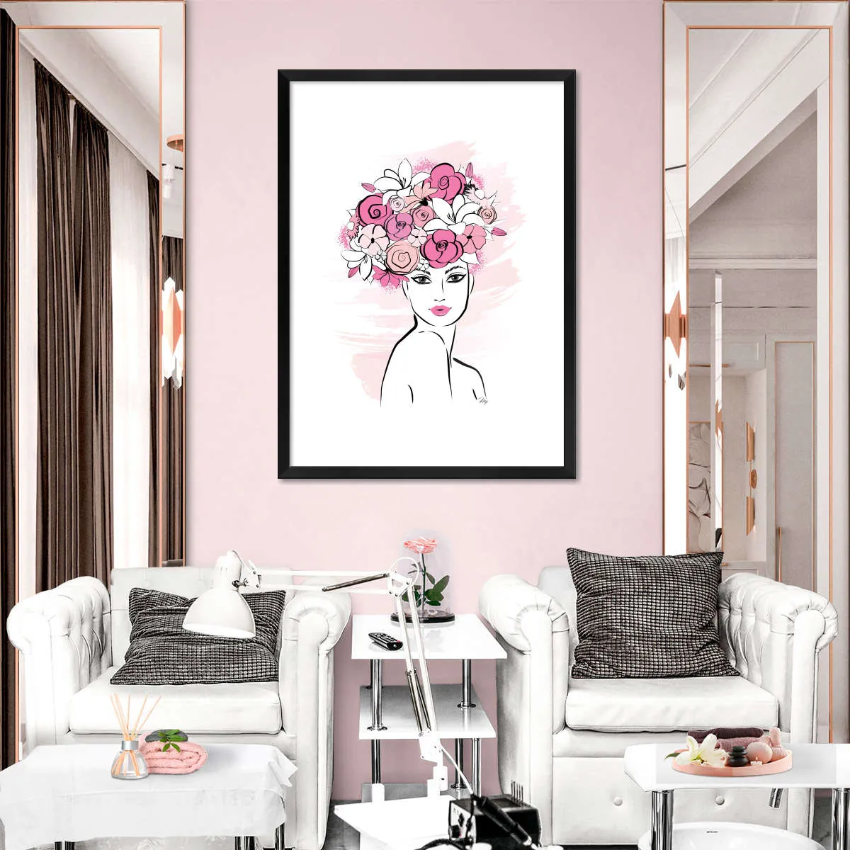 A Flower Girl Wall Art