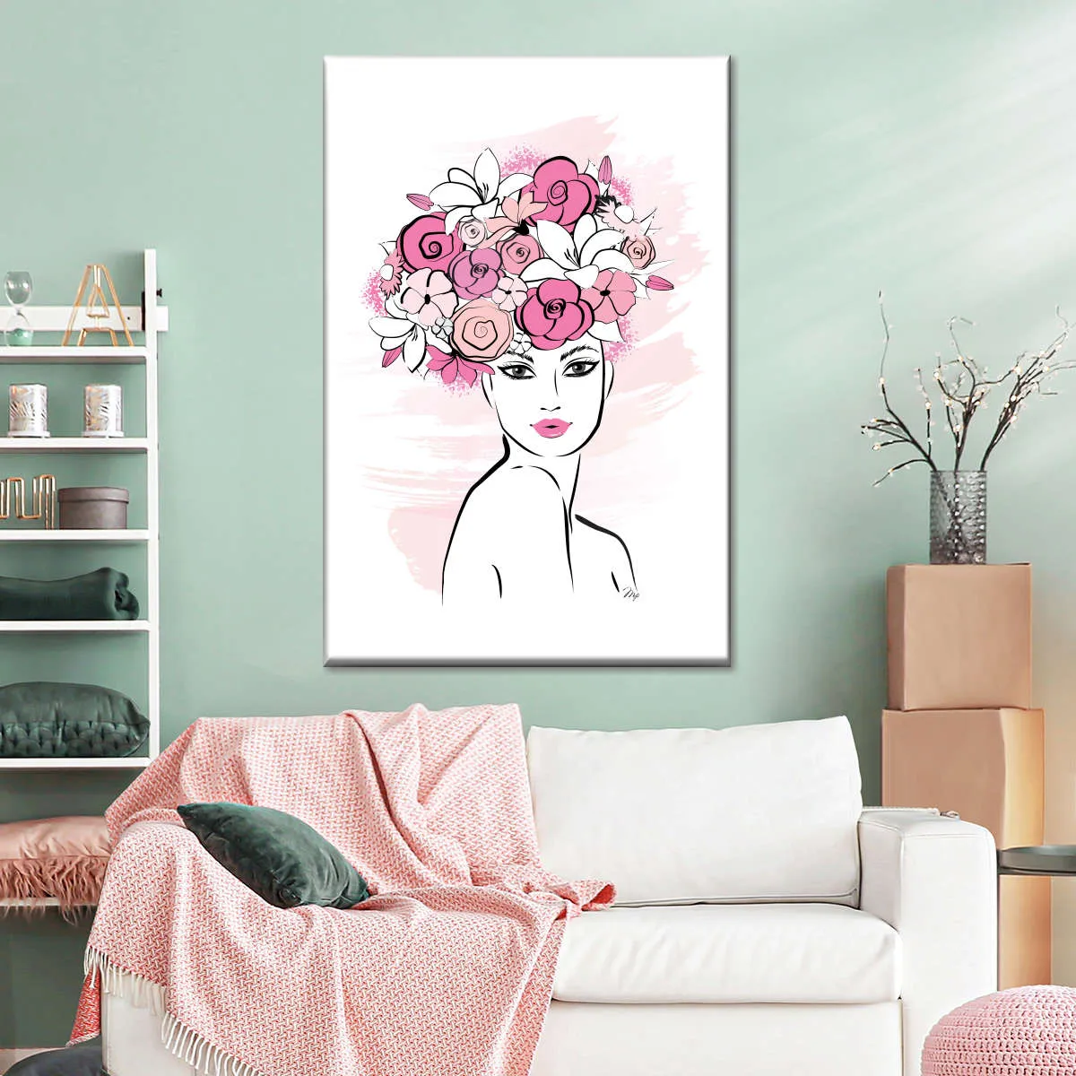 A Flower Girl Wall Art