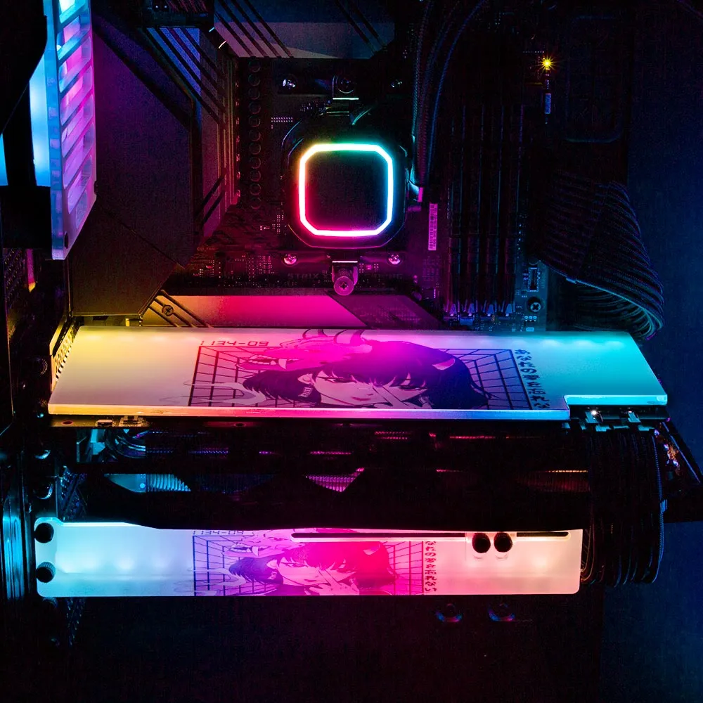 Aesthetic Demon RGB GPU Support Bracket