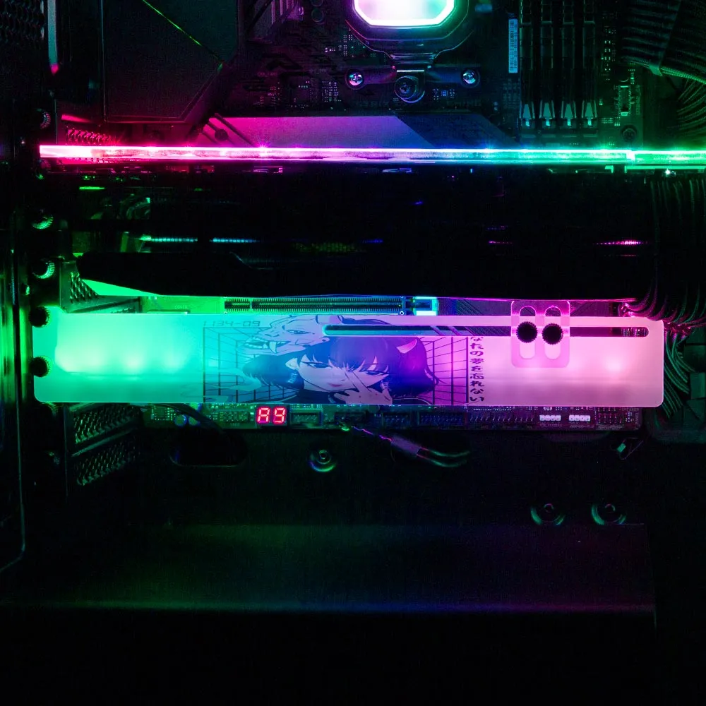 Aesthetic Demon RGB GPU Support Bracket