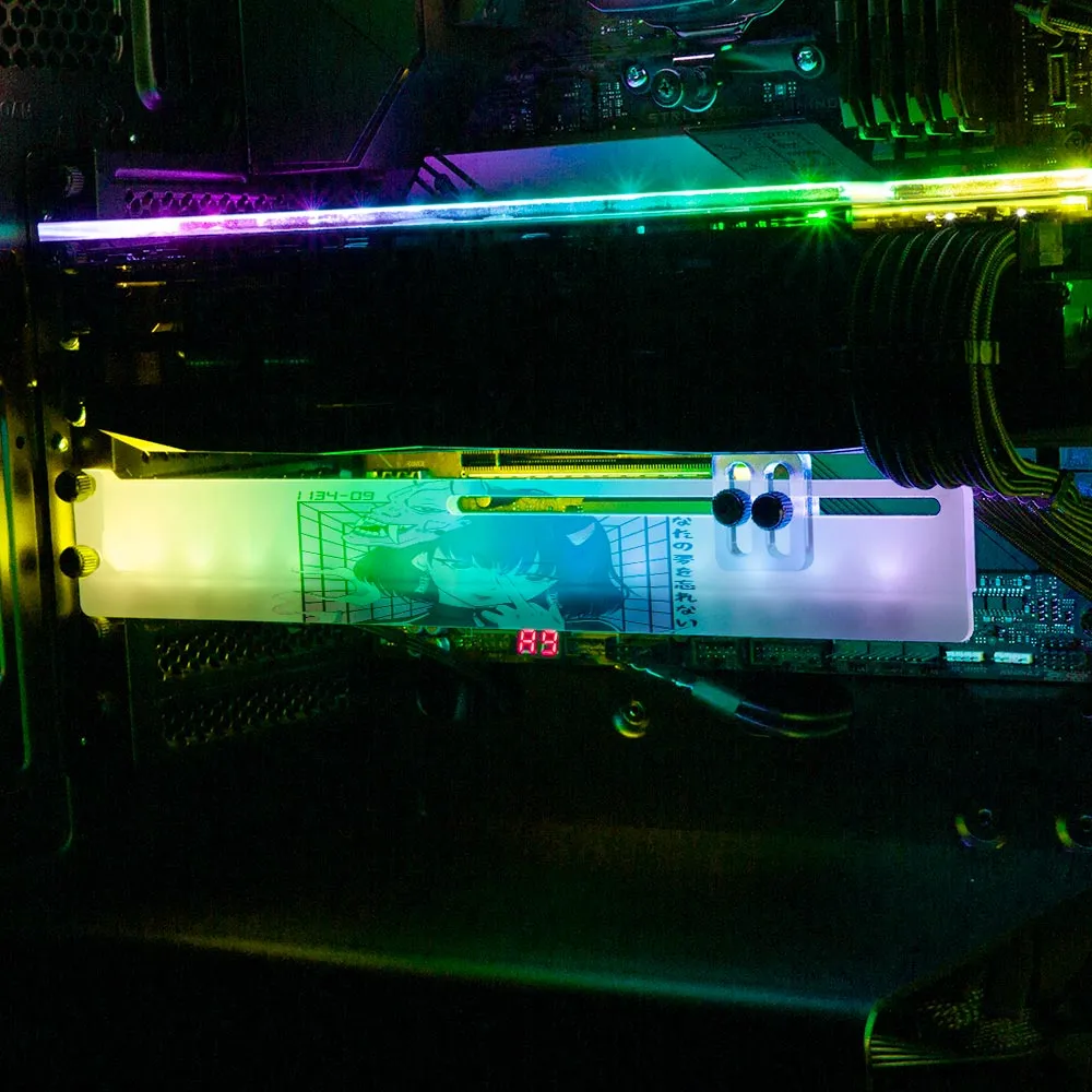 Aesthetic Demon RGB GPU Support Bracket