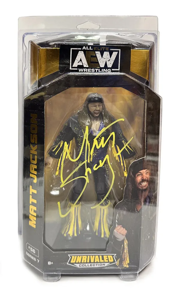 AEW : Unrivaled Series 7 : Matt Jackson Young Bucks Figure * Hand Signed *