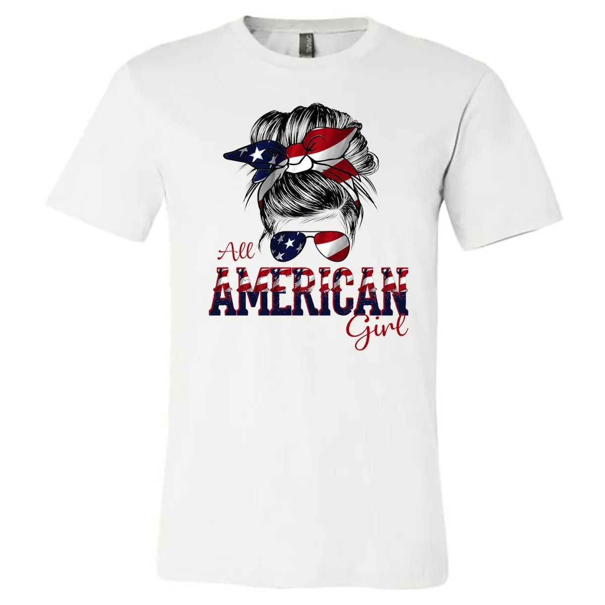 All American Girl - White Tee