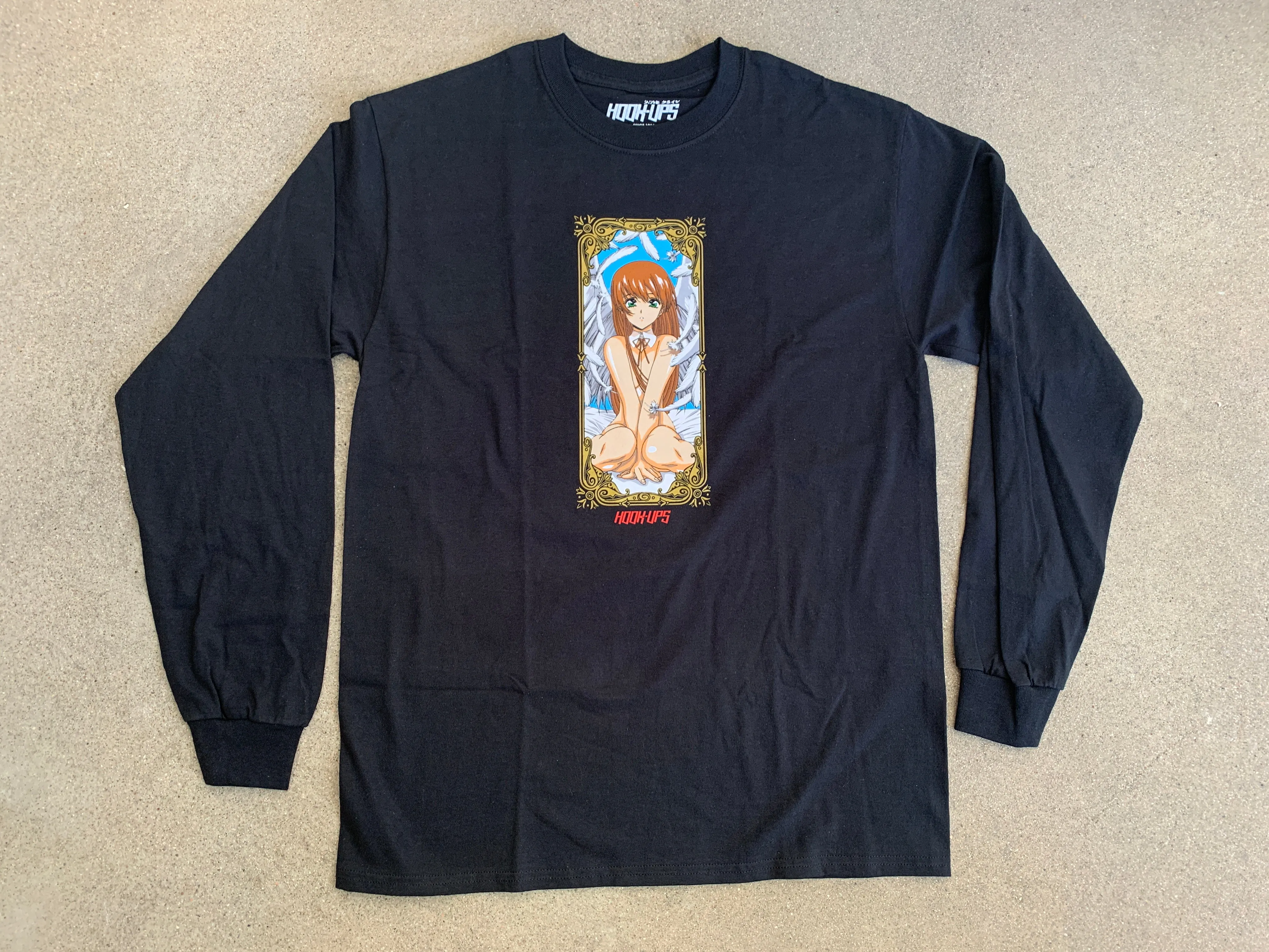 Angel Girl LONG SLEEVE t-shirt BLACK