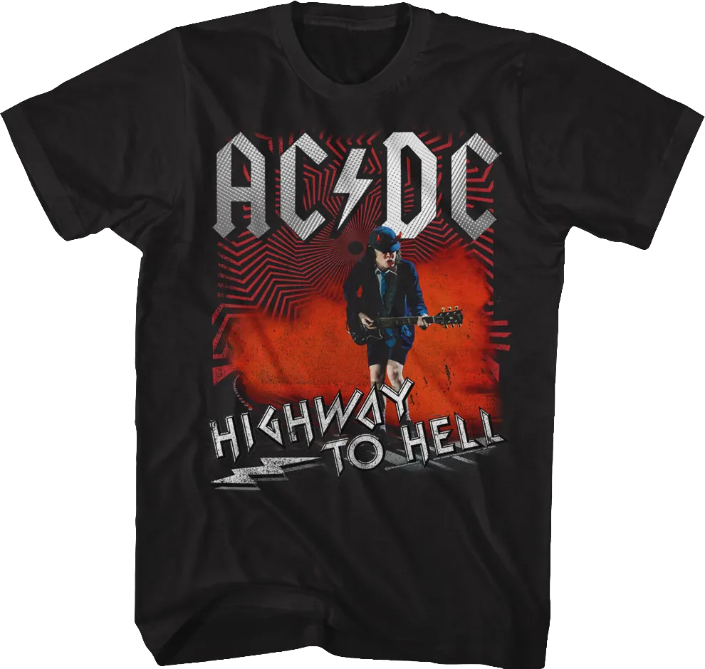 Angus Young Highway To Hell ACDC T-Shirt