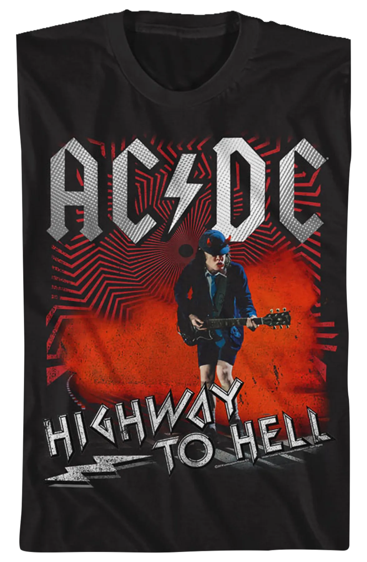 Angus Young Highway To Hell ACDC T-Shirt