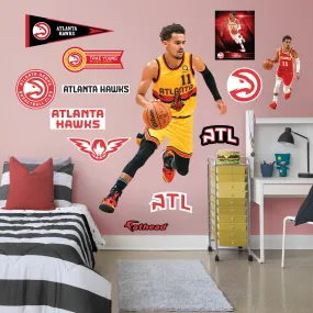 Atlanta Hawks: Trae Young City Jersey - Officially Licensed NBA Removable Adhesive Decal