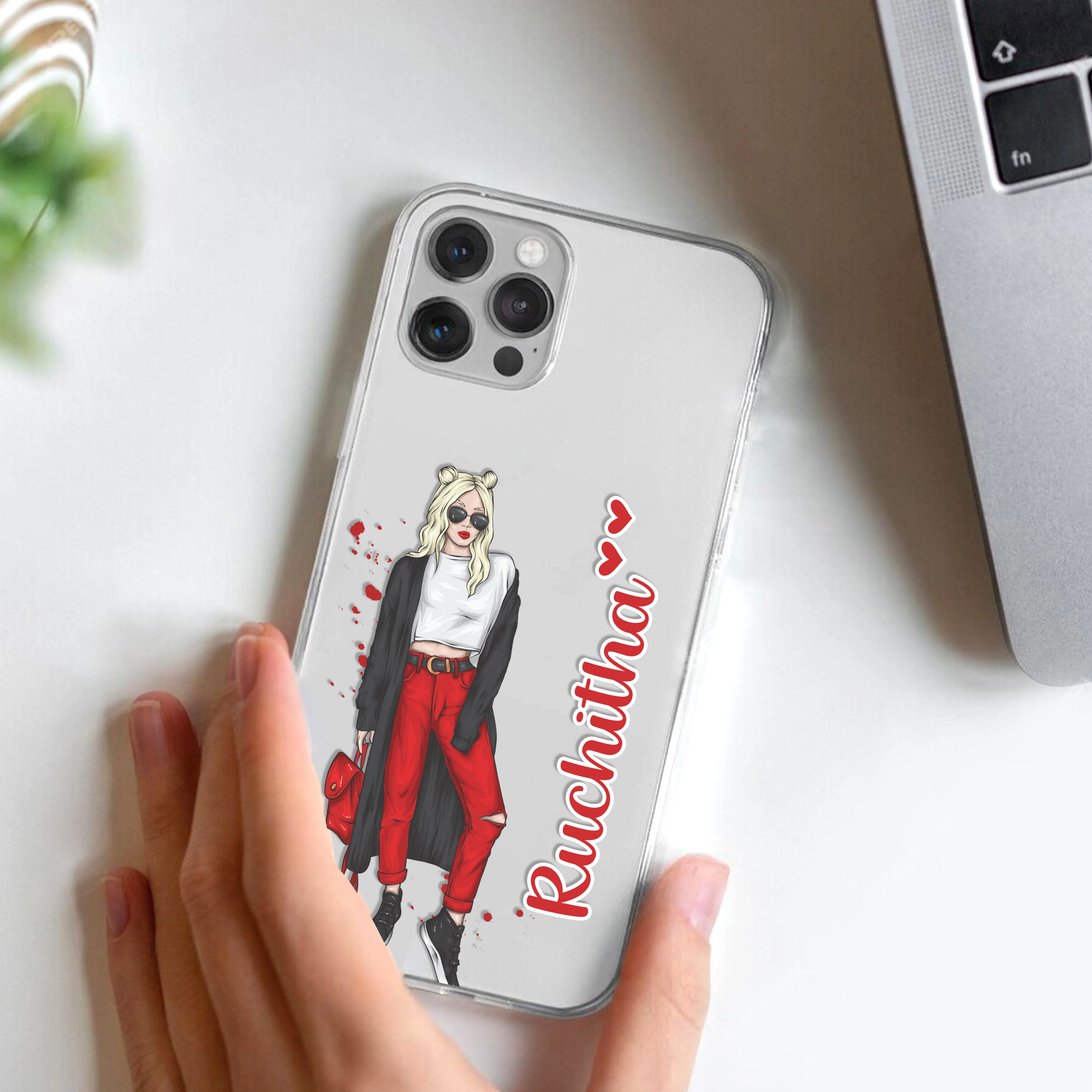 Attitude Girl  Customize Transparent Silicon Case For Realme/Narzo