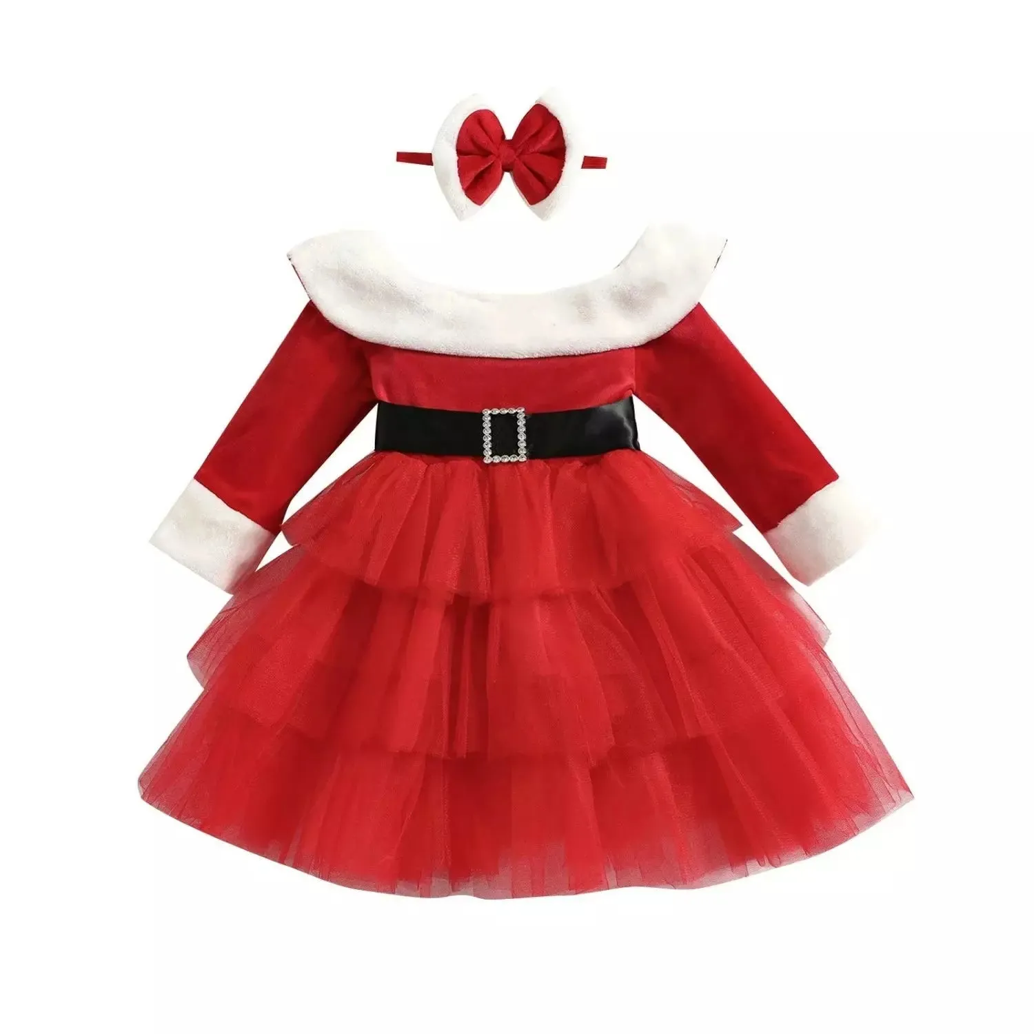 Baby Girl Santas-Helper A-Line Party Dress