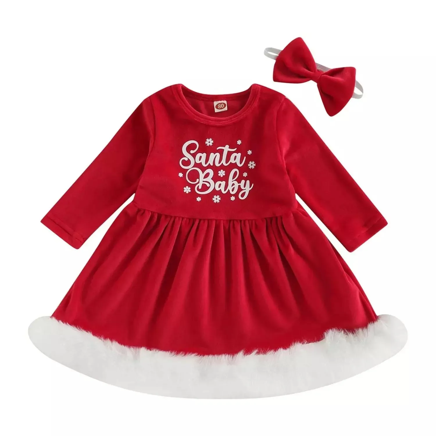 Baby Girl Santas-Helper A-Line Party Dress