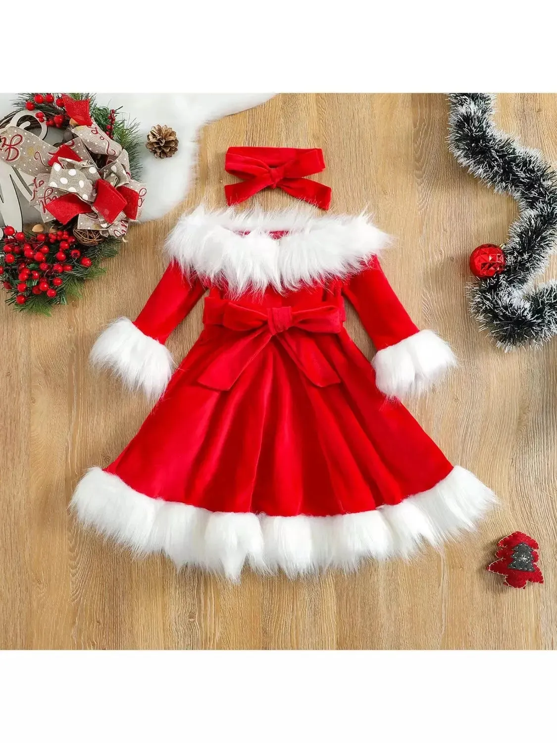 Baby Girl Santas-Helper A-Line Party Dress