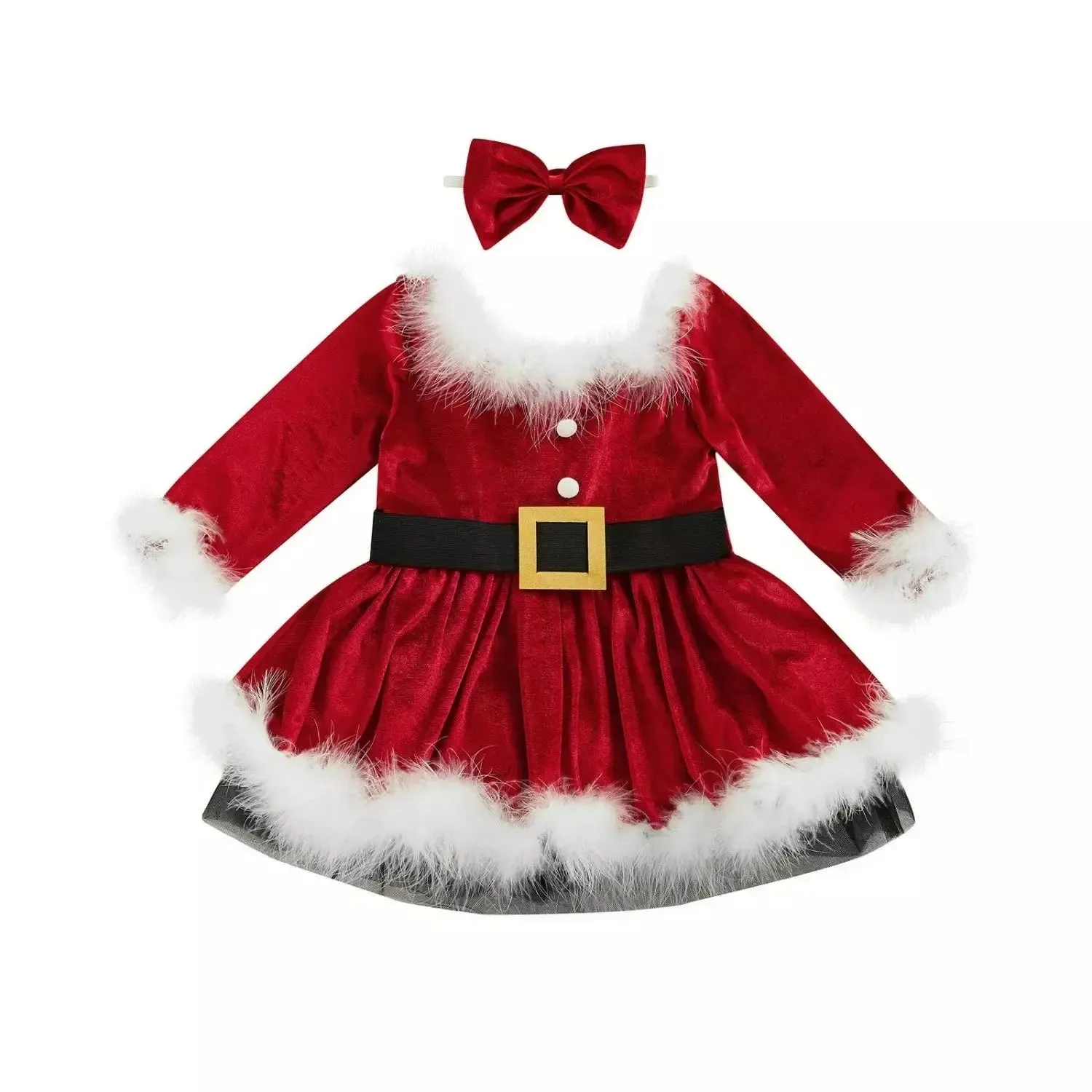 Baby Girl Santas-Helper A-Line Party Dress